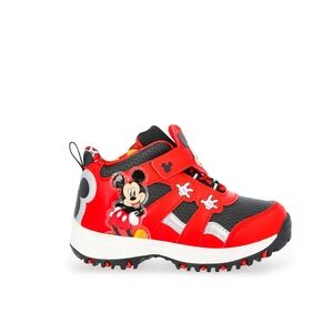 Disney Kids Red and Black Mickey Mouse Shoes